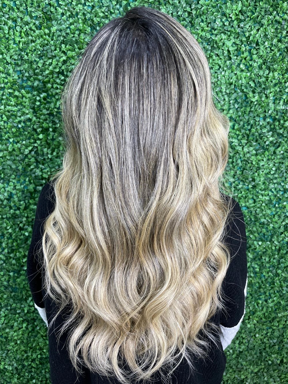 Resultado de cabelo loiro finalizado com ondas